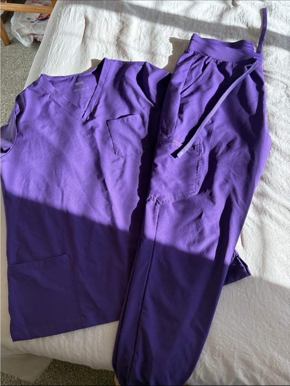 Eggplant/Purple Women's Scrub Set